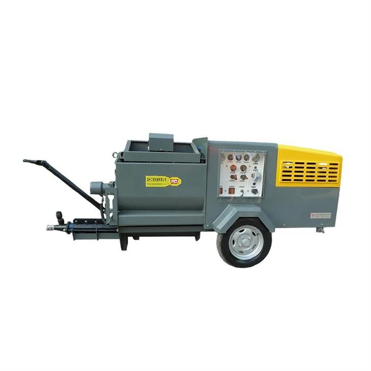 Diesel Powered Mortar Spraying Machine factory